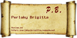 Perlaky Brigitta névjegykártya